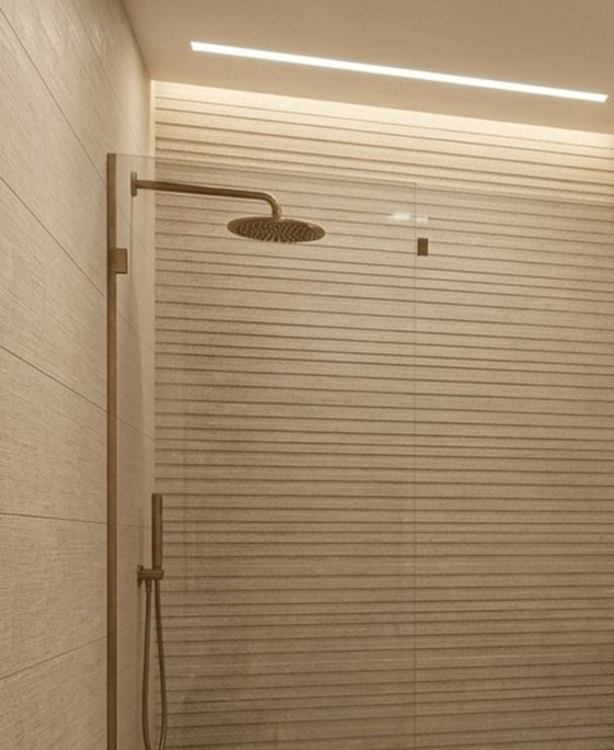 Future Stone White Overlap Decor Ceramic Wall Tile 270x420mm